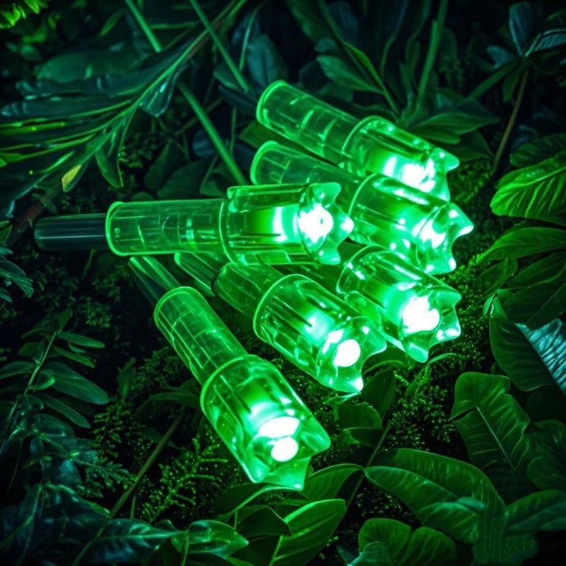 LightingU 12pcs Bolts Lighted Nocks with .285 .297 .300 .305 Bushings, High-Visibility LED Crossbow Accessories for Hunting On/Off Switch - Image 4